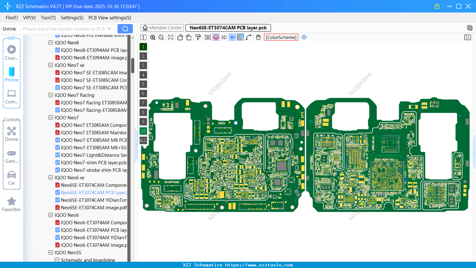 VIVO Neo6SE-ET3074CAM PCB Layer
